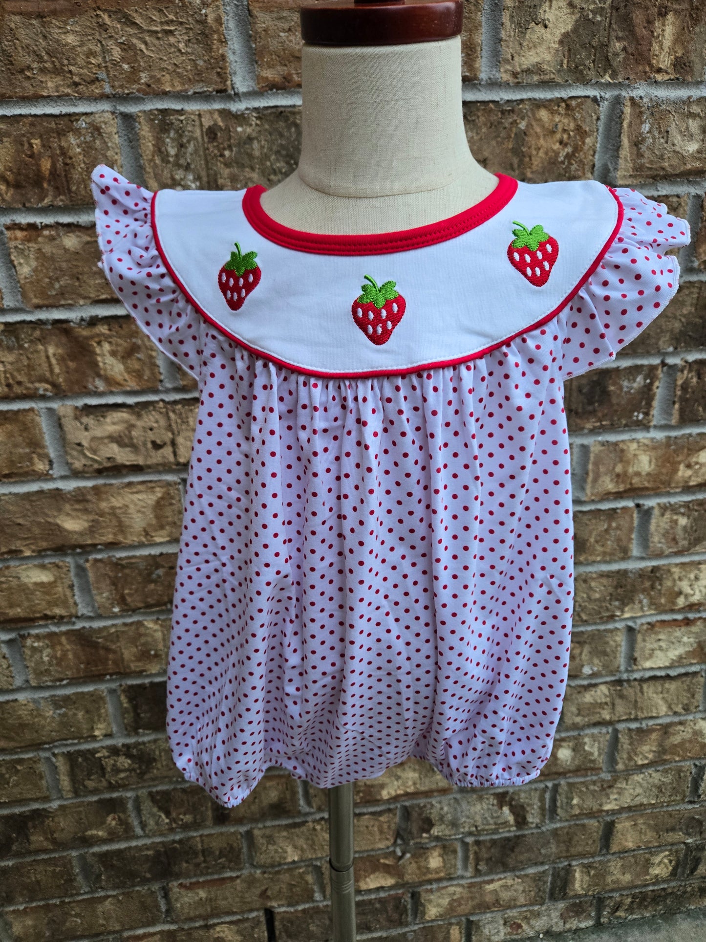 Strawberry Embroidery Bubble BOYIS