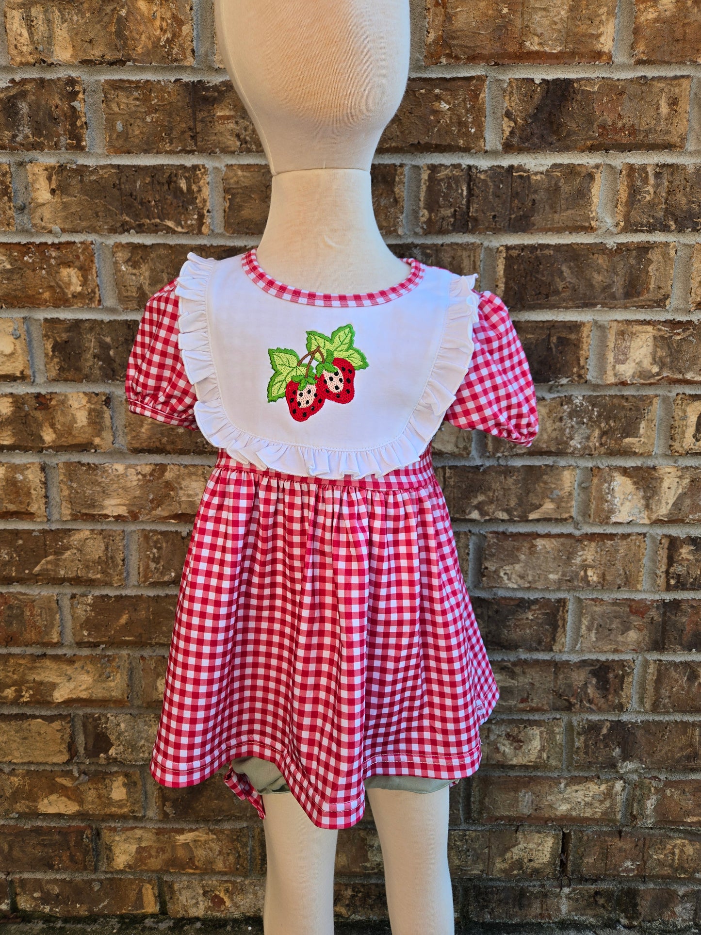 Strawberry Bib Bloomer Set - ETA January BOYIS