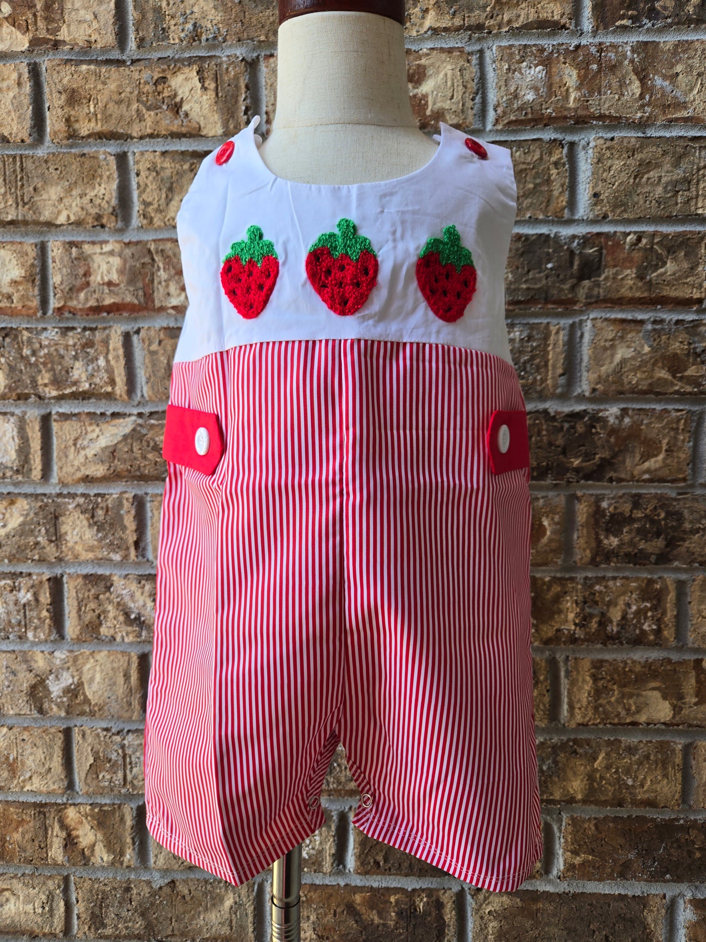 Strawberry French Knot Short Tail Playtime Couture