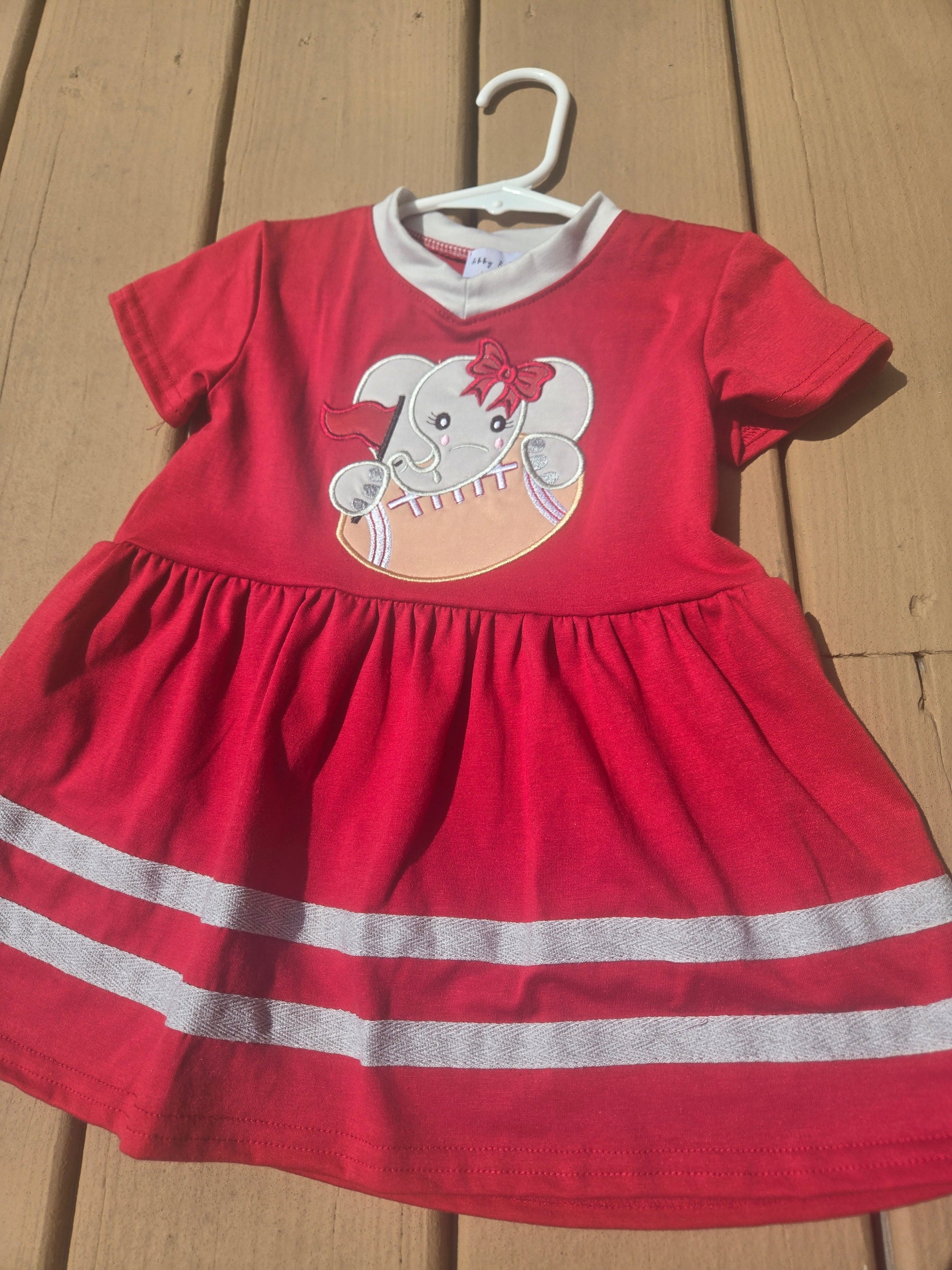 Alabama Applique Girl Dress Honeydew