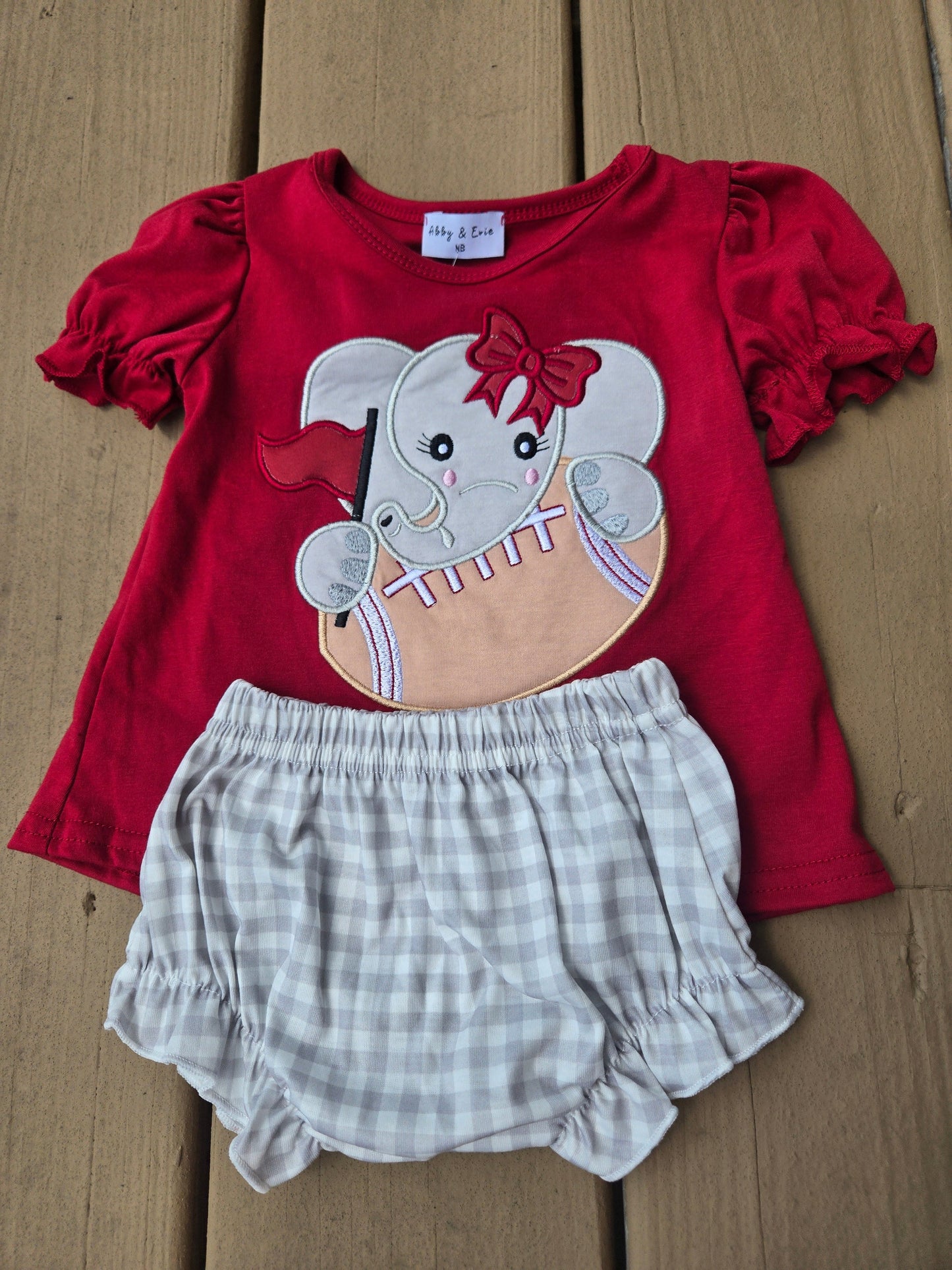 Alabama Applique Bloomer Set Honeydew