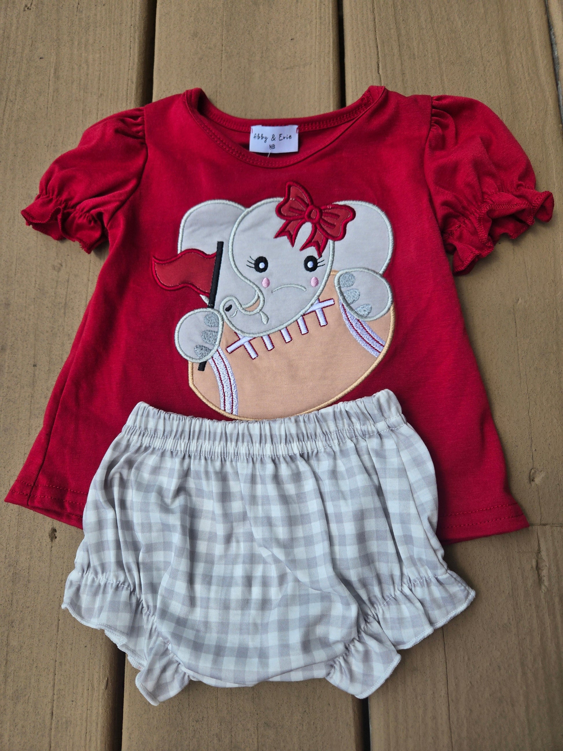 Alabama Applique Bloomer Set Honeydew