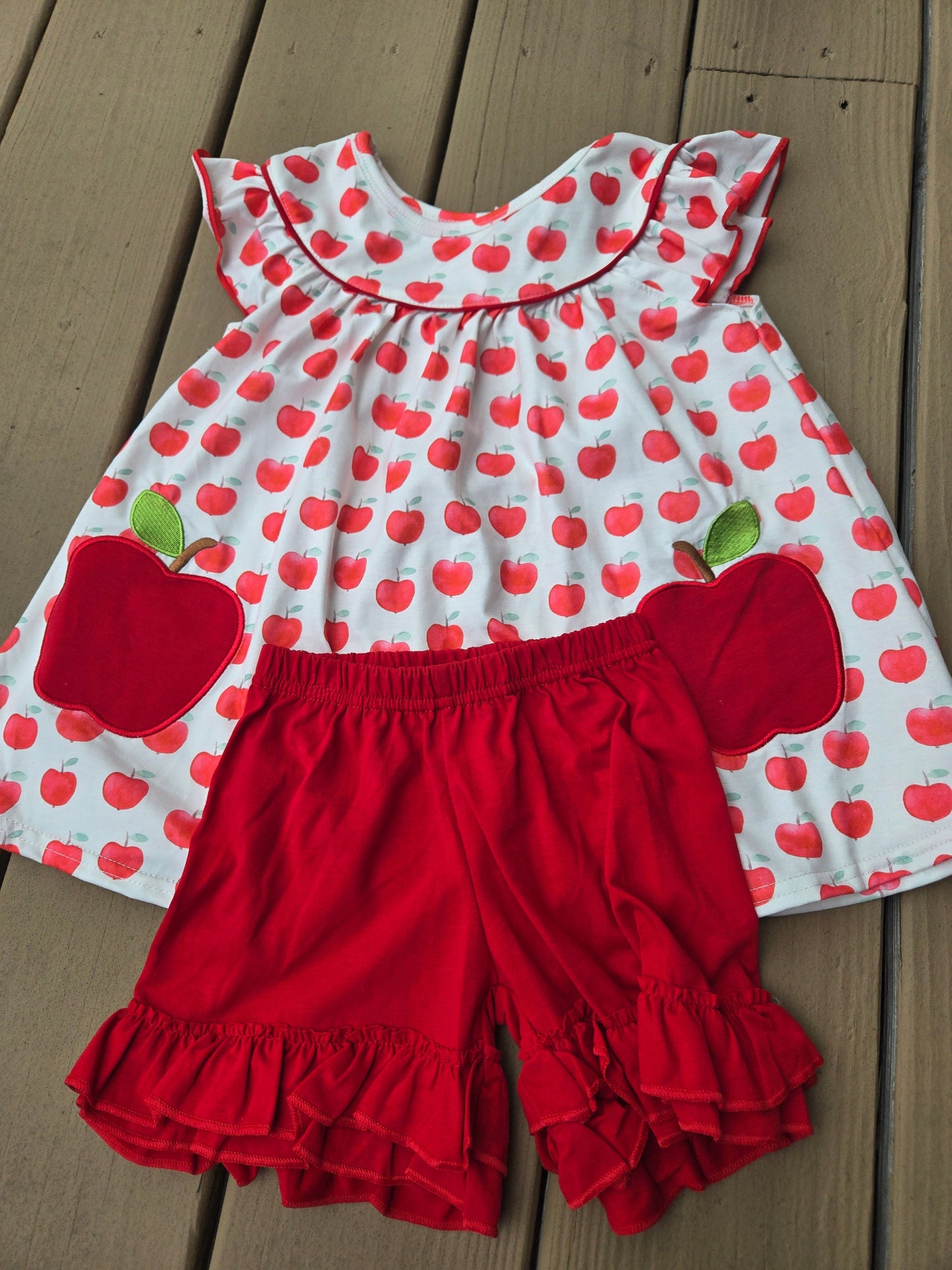 Red Apple Girl Set Honeydew