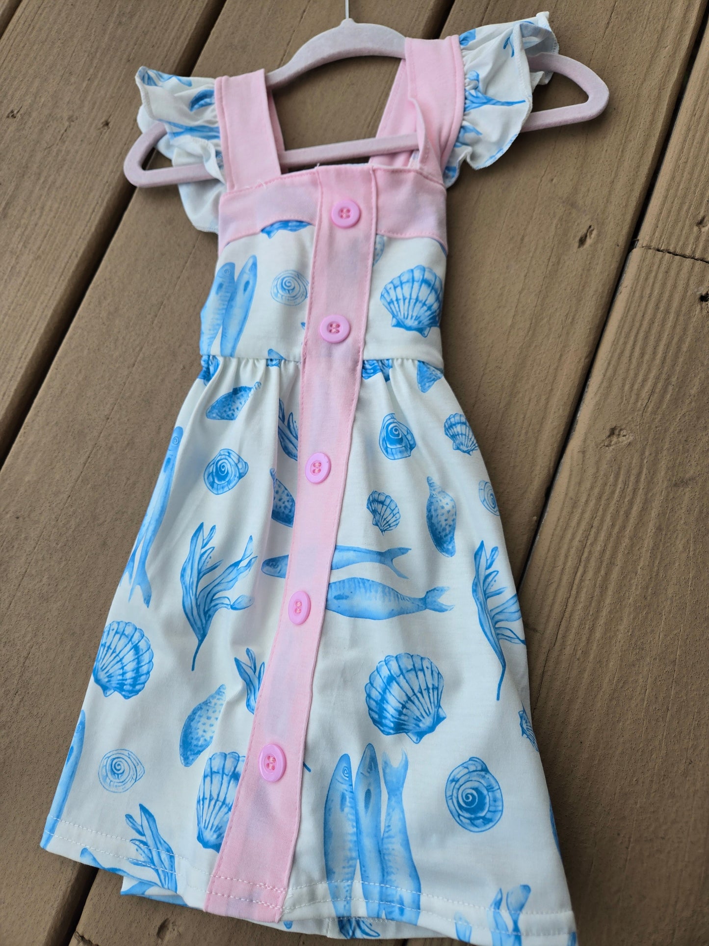 Marine Creatures Dress Honeydew