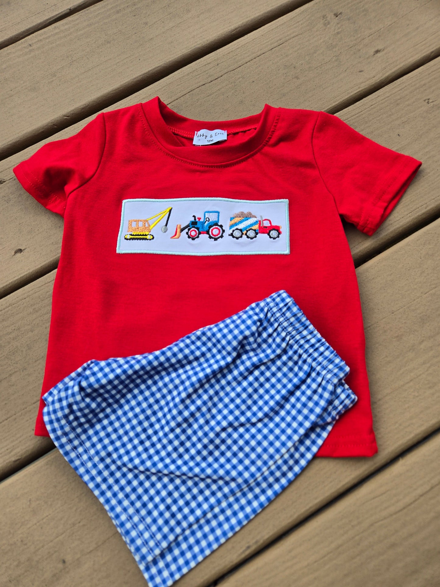 Construction Trucks Boy Set Honeydew