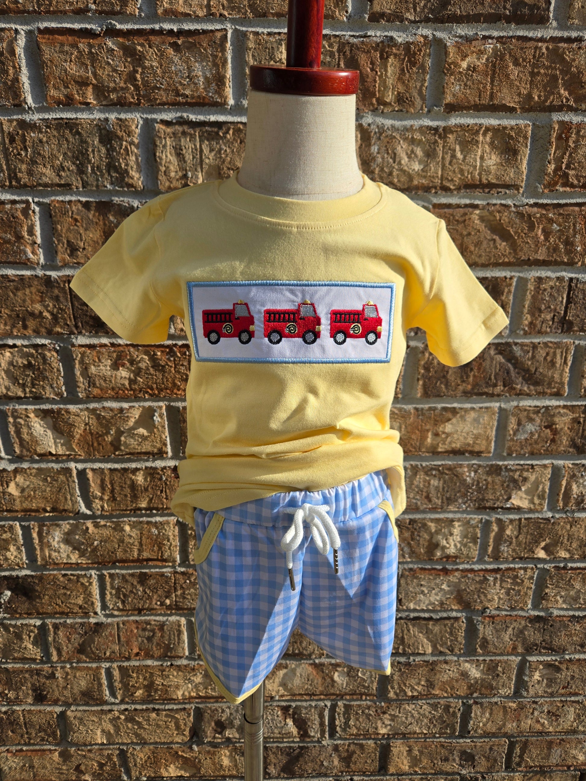 Yellow Fire Fighter Collection - Boy 2 Pc Set Boyis