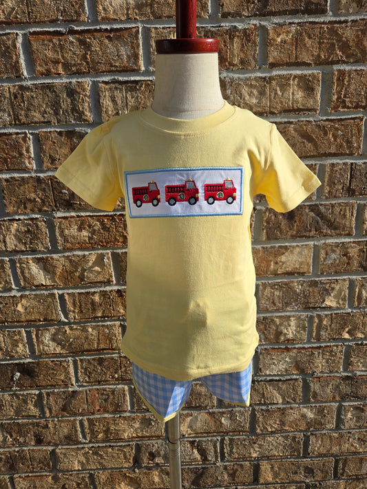 Yellow Fire Fighter Collection - Boy 2 Pc Set Boyis