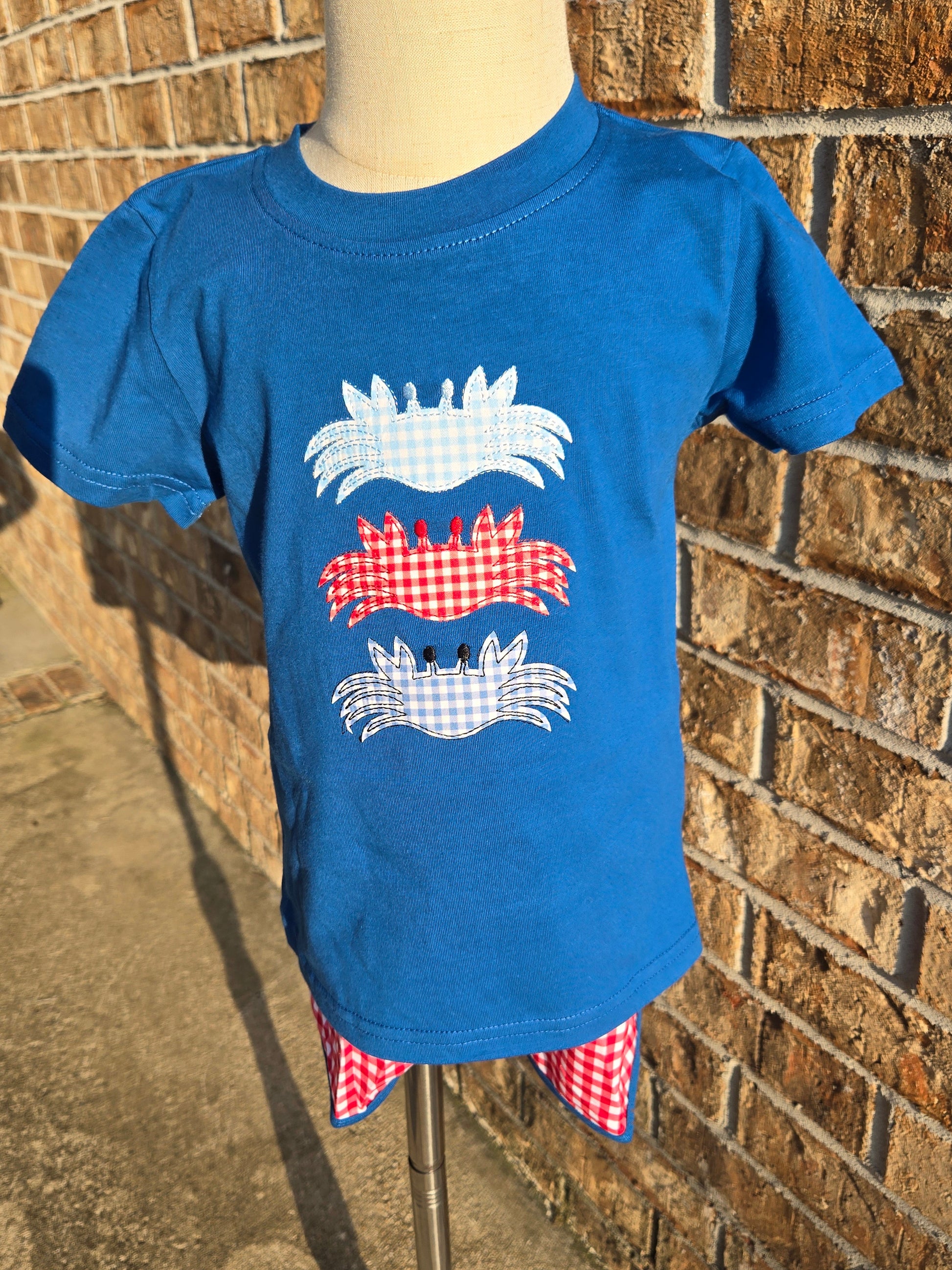 Blue Applique Crab Collection - Boy 2 Pc Set Boyis