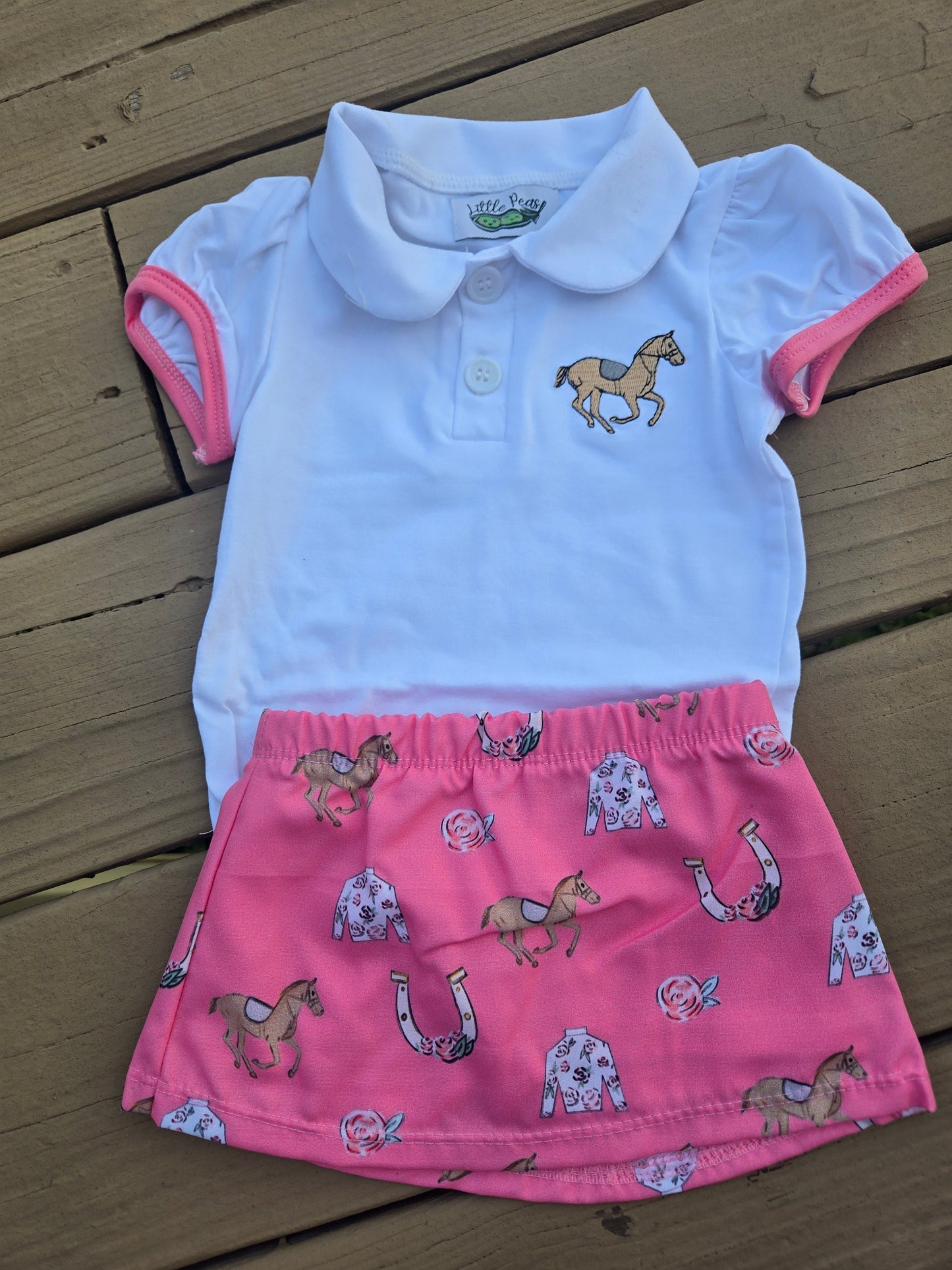 Derby Girls Skort Set Honeydew