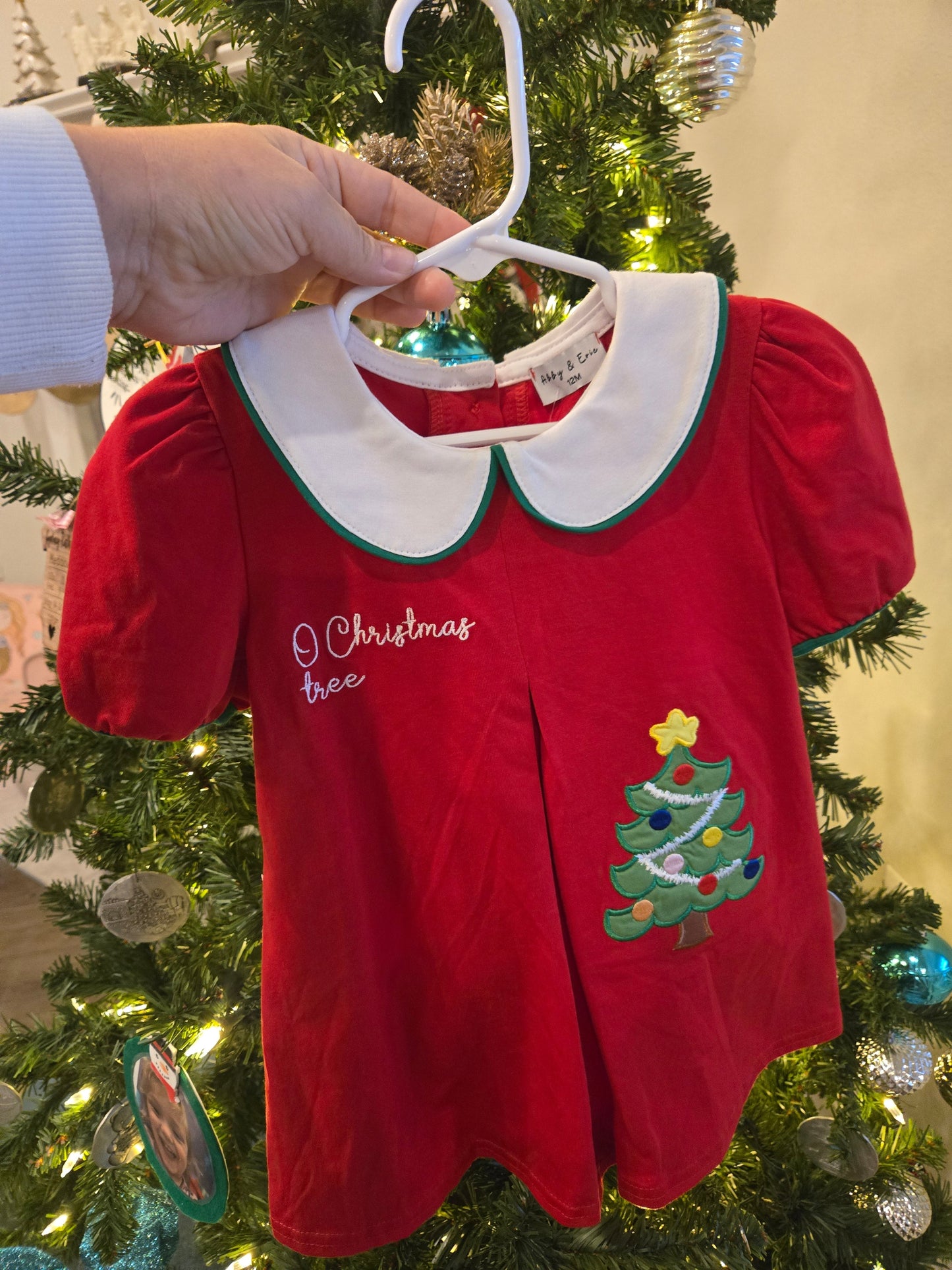 O' Christmas Tree Dress Honeydew