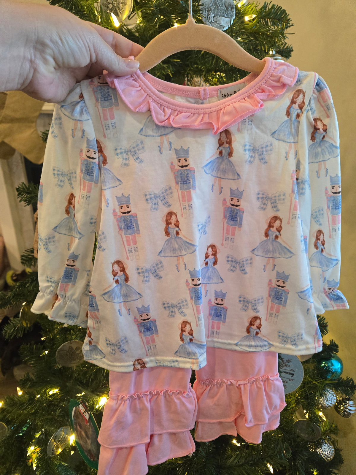 Pink Bow Nutcracker 2 Pc Girl Set Honeydew