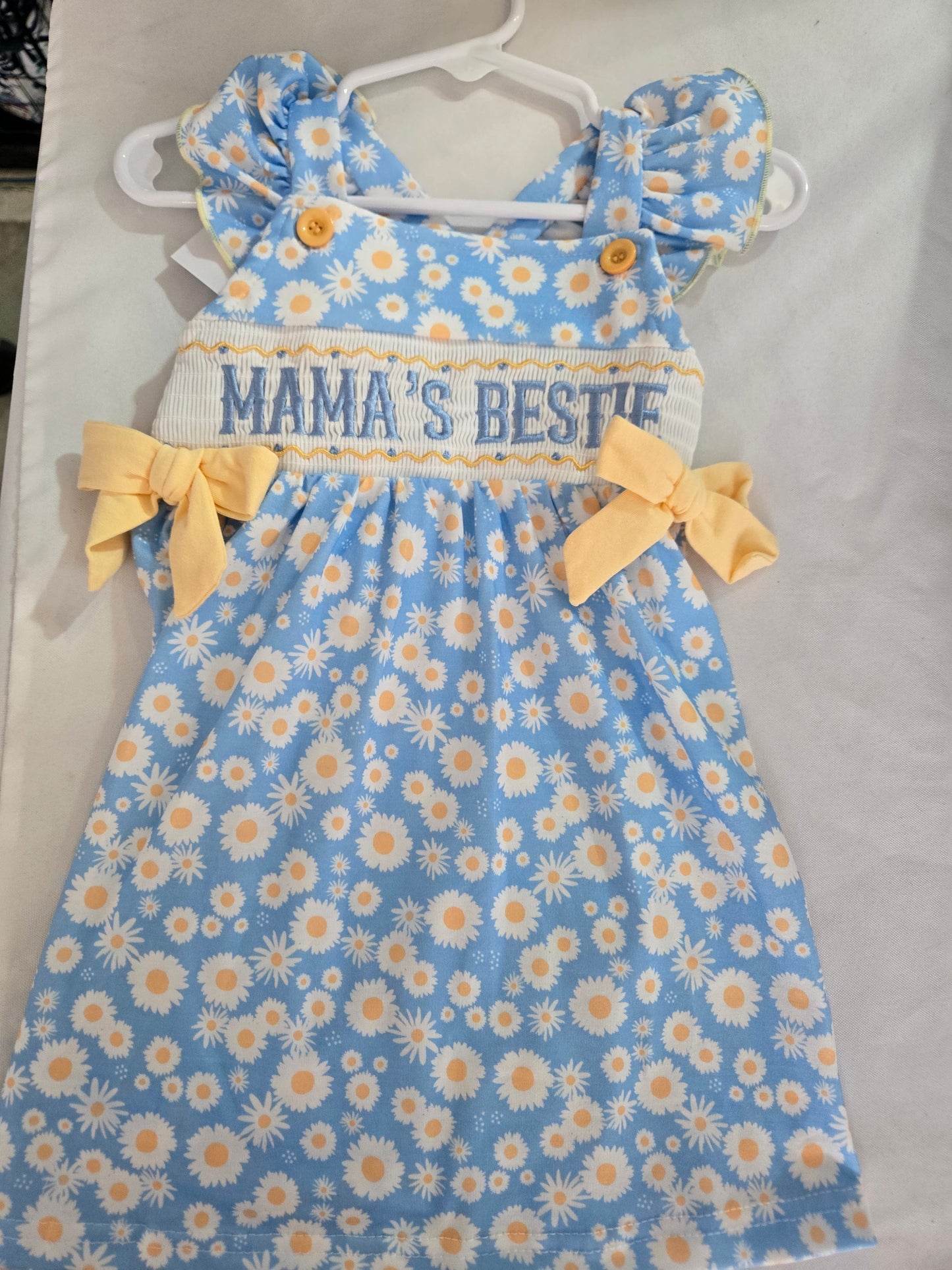 Mama's Bestie Girl Daisy Dress Rylee Faith