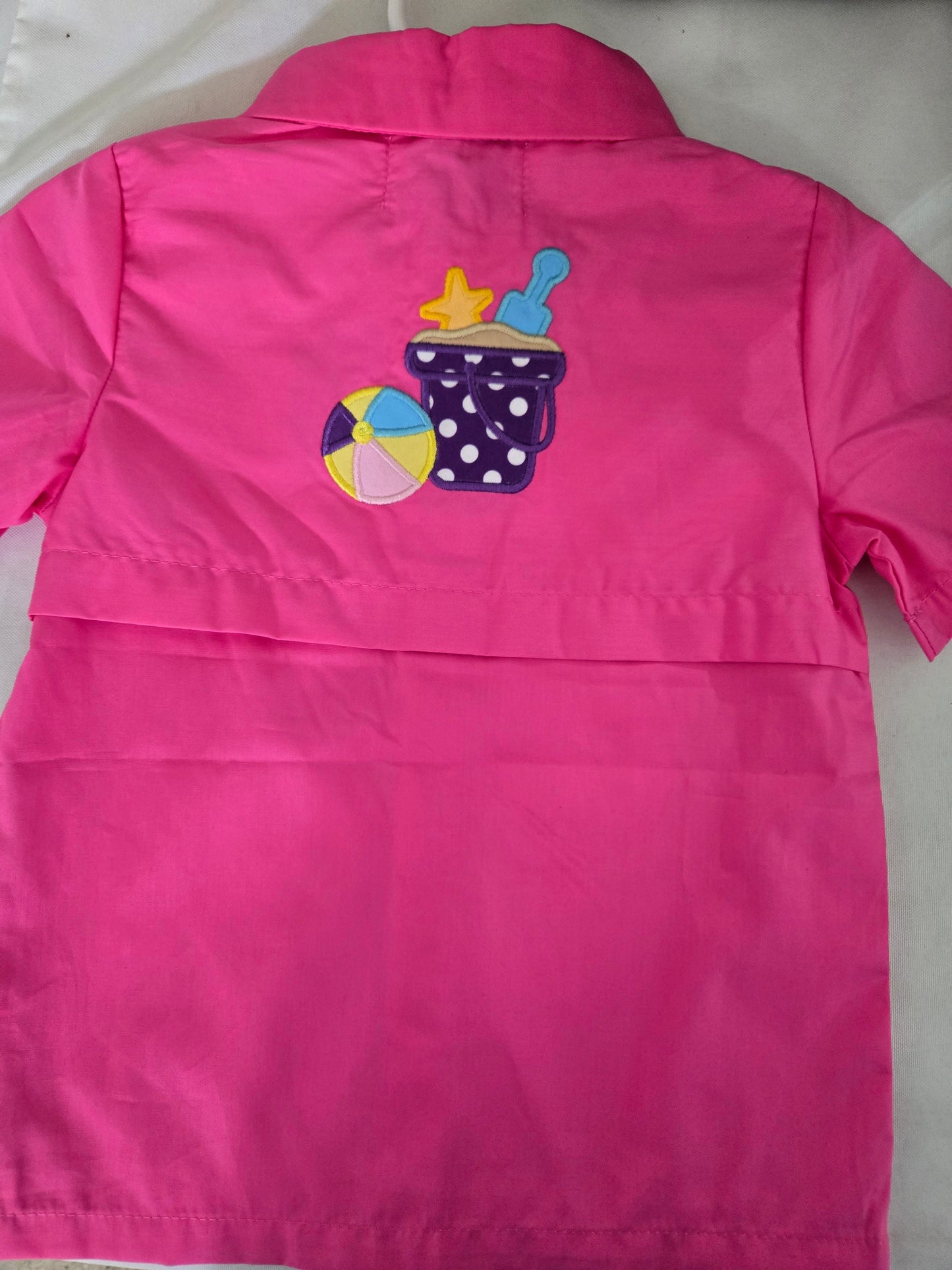 Beach Fishing Pink Bubble Posh Petites