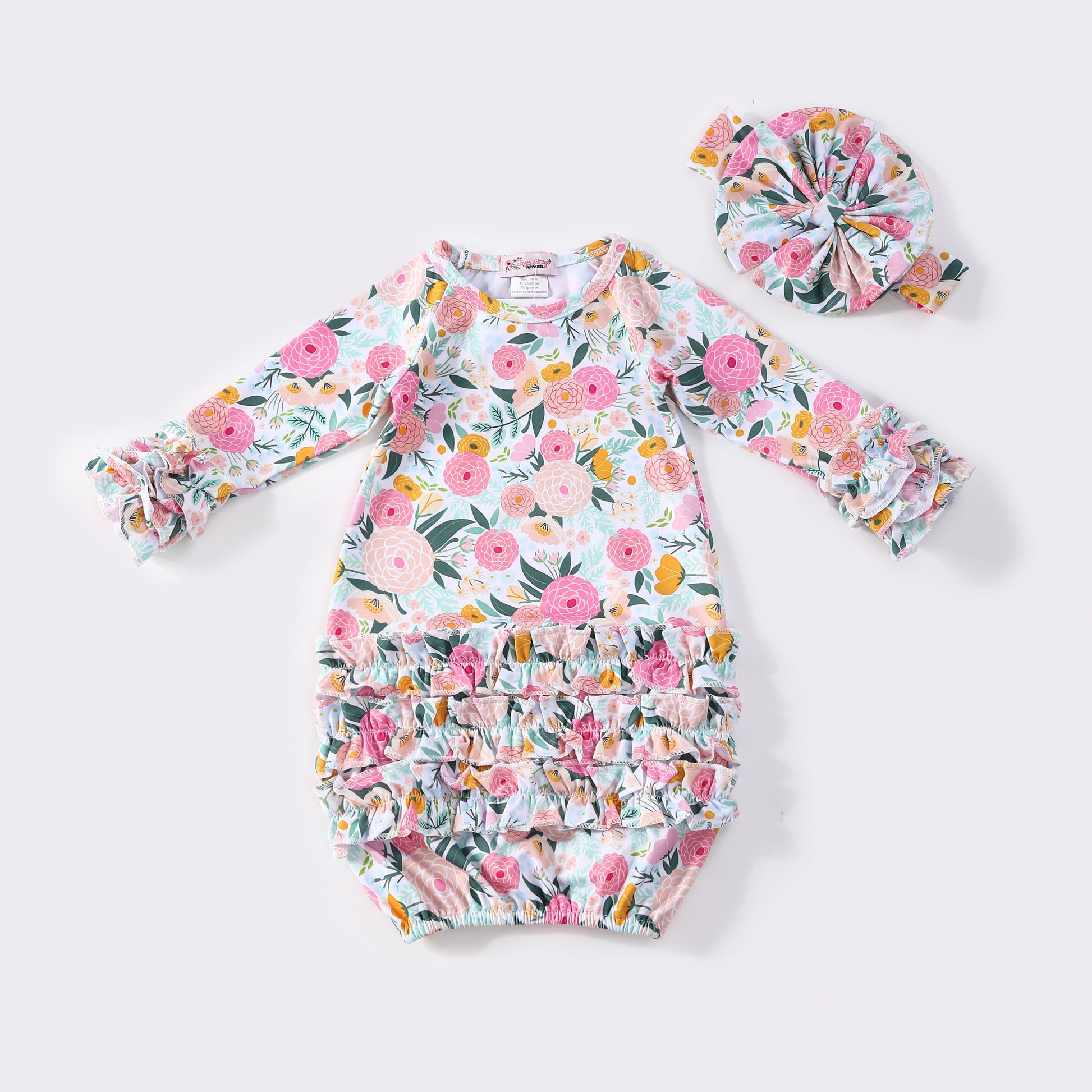 Baby Girl 2 Pc Gowns Clover Cottage