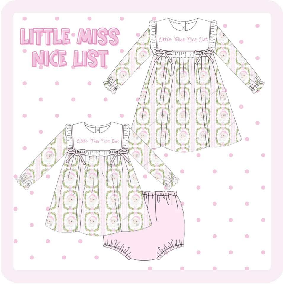 Little Miss Nice List Bloomer Set Scout and Holland