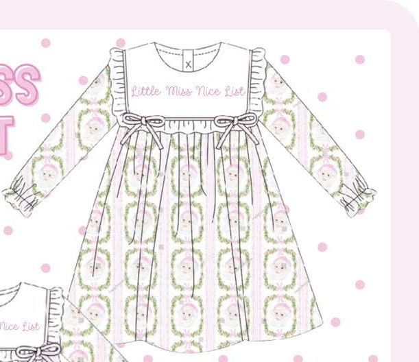 Little Miss Nice List Dress Scout and Holland