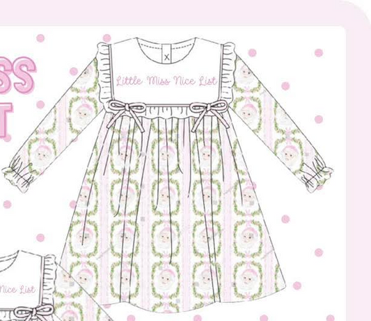 Little Miss Nice List Dress Scout and Holland