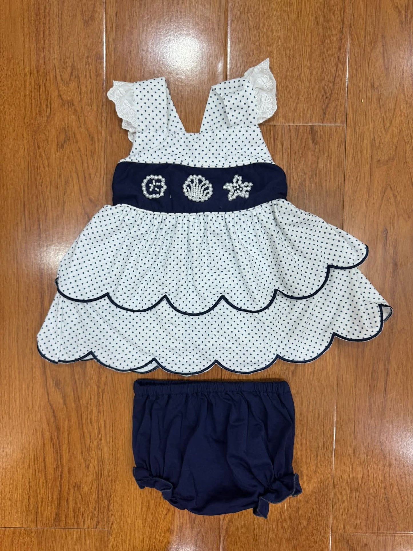 Pearl Sand dollar Premium Bloomer Set Ambabie