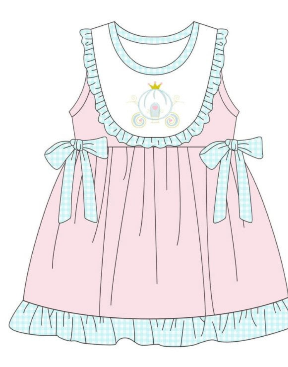 Princess Embroidery Collection - Girl Dress - eta July Boyis