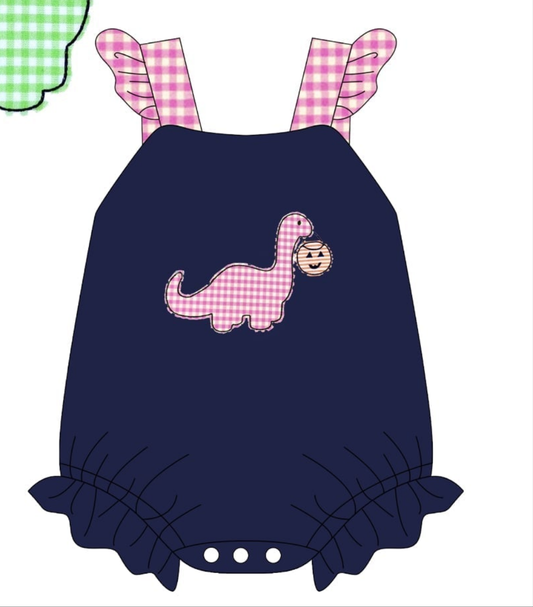 Navy Dino Applique Collection - Girl Bubble - eta July Boyis