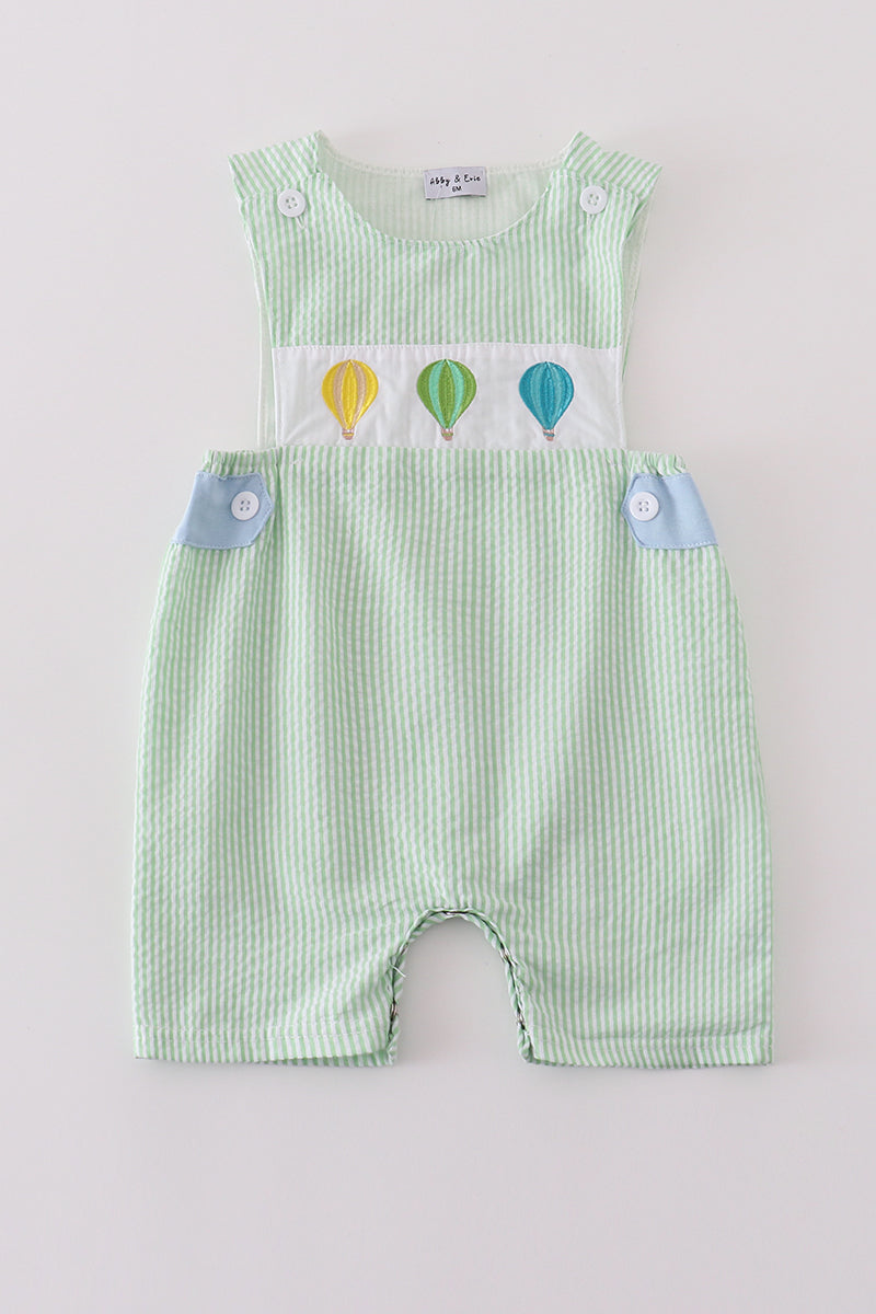 Hot Air Balloon Embroidery Boys Blue Balloon Jonjons Magic Group