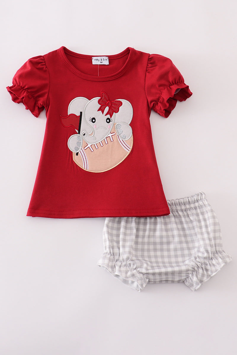 Alabama Applique Bloomer Set Honeydew