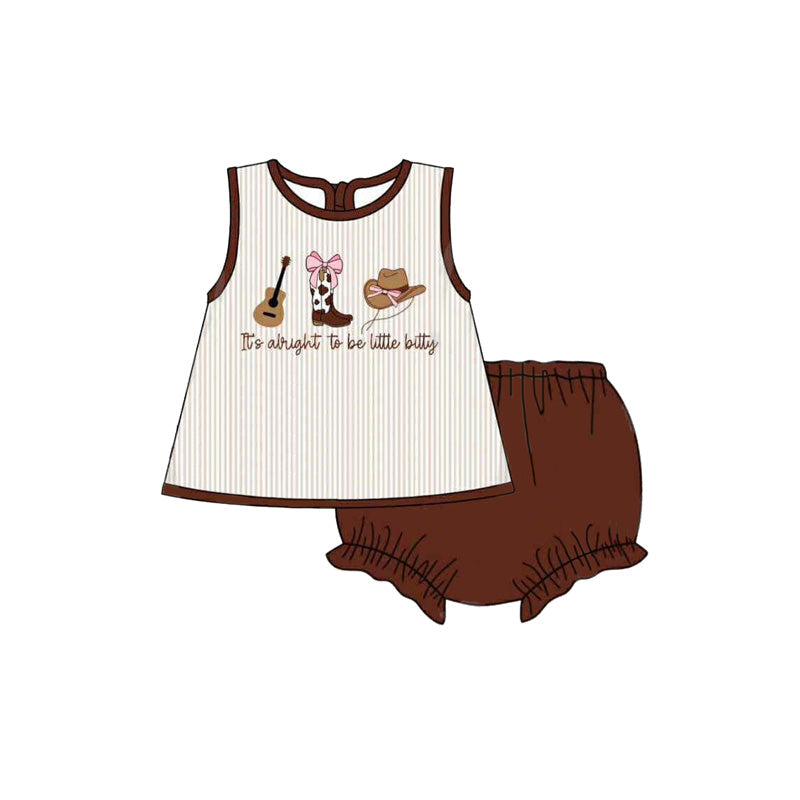 To Be Little Bitty Summer Girl Bloomer Set - eta late August Auraquise