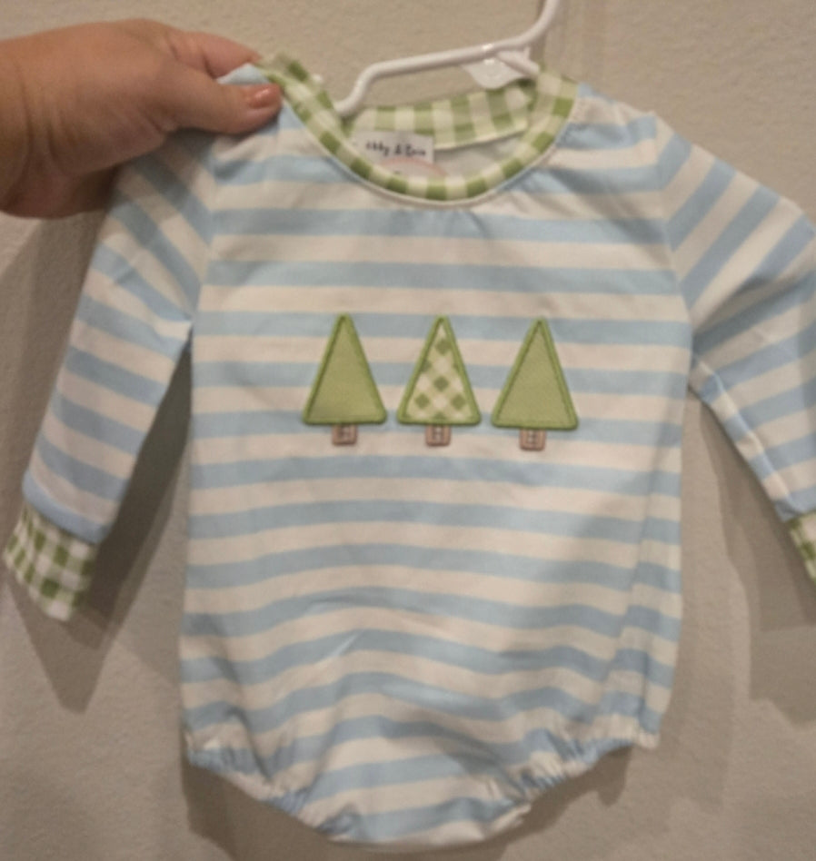 Green Christmas Tree Boy Bubble Honeydew