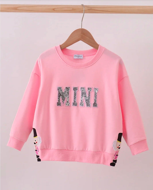 Pink Mini Glitter Nutcracker Bow Top Honeydew