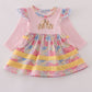 Pink Floral Patchwork Pumpkin Embroidery Bubble Honeydew