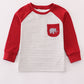 Alabama Roll Tide Embroidery Striped Top Honeydew