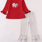 Alabama Roll Tide Elephant Applique Stripe Pants Set Honeydew