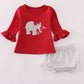 Alabama Roll Tide Elephant Applique Ruffle Bloomer Set Honeydew
