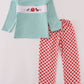 Red Farm Smocked Pants Set Honeydew