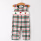 Christmas Jonjon Plaid Smocking Embroidered Boys Romper Rylee Faith