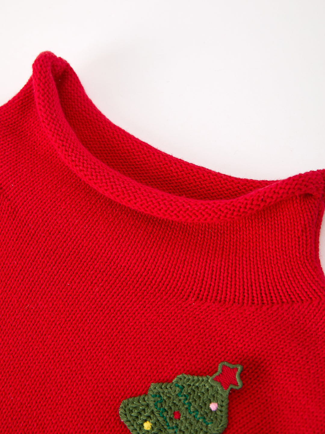 Christmas Tree Red Mockneck Girl Sweater Pullover Rylee Faith