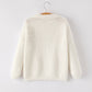 Mommy and Me White Red Bow Sequin Jolly Girl Sweater Pullover Rylee Faith