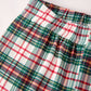 Christmas Plaid Santa Embroidered Machine Smocked Boys Pants Set Rylee Faith