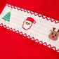Christmas Plaid Santa Embroidered Machine Smocked Boys Pants Set Rylee Faith