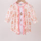Pink Gingerbread Embroidery Ruffle Girl Bubble Honeydew