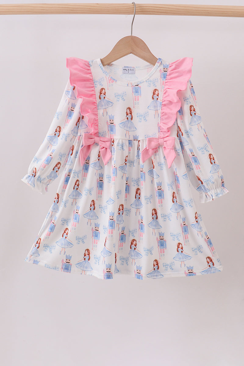 Pink Bow Nutcracker Dress Honeydew