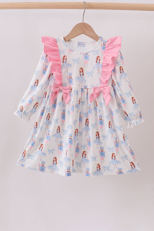 Pink Bow Nutcracker Dress Honeydew