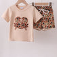 Camouflage Crab Applique Boy Short Set Honeydew