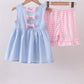 Blue Sailboat Embroidery Jacquard Shorts Set Honeydew