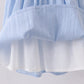 Blue Sailboat Embroidery Jacquard Shorts Set Honeydew