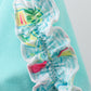 Blue Sailboat Print Ruffle Shorts Set Honeydew