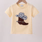 Khaki Boot Applique Top Honeydew