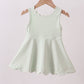 Sage Scalloped Active Dress Honeydew