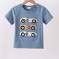 Blue Racing Car Applique Top Honeydew