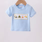 Blue Engineering Vehicle Embroidery Top Honeydew